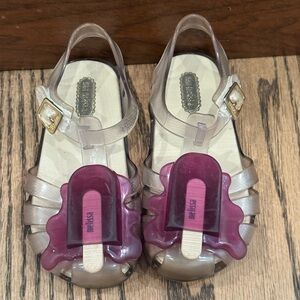 Melissa Kids Sandals in Pink and Gold